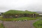 The reconstructed Viking longhouse, Haroldswick, Unst